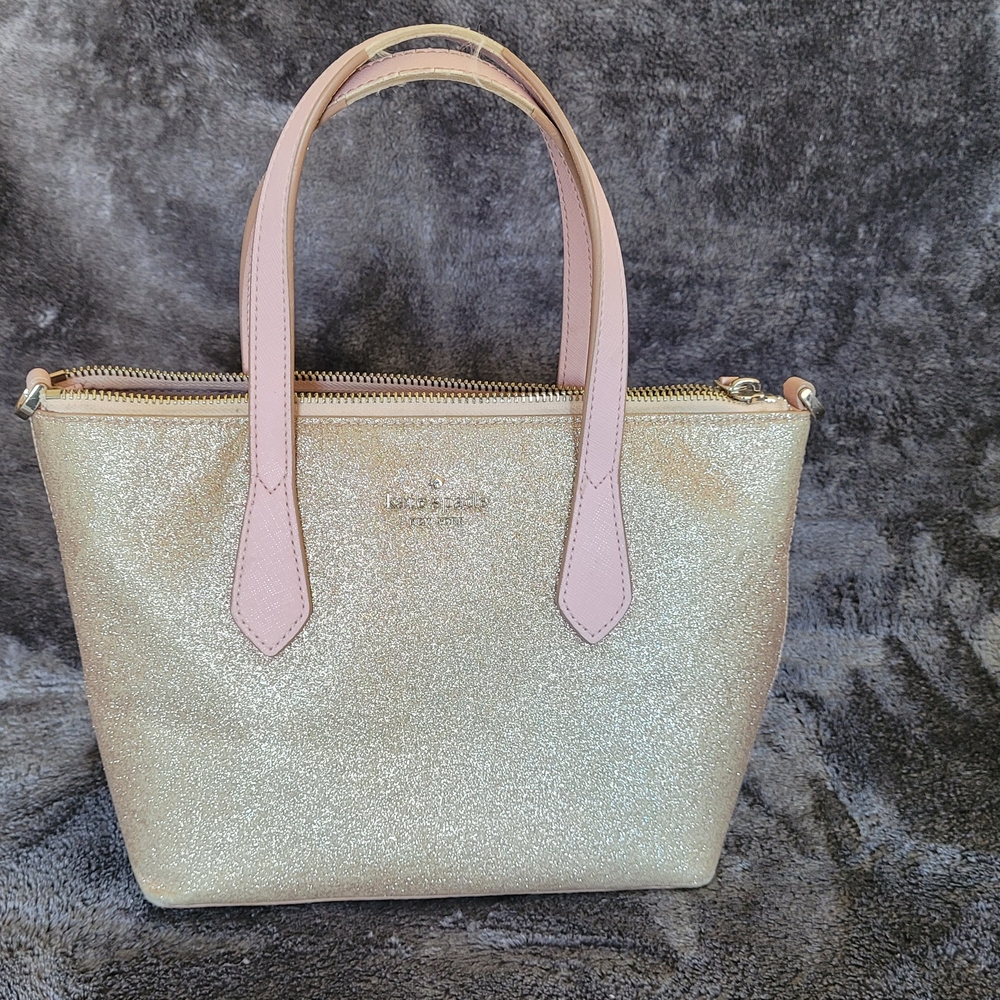Rose Gold Glitter Tote Bag
